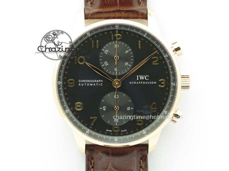 MIROTIME 0318 Effortless Portuguese Fa Jones IW544201 RG GSF 1:1 Best Edition White Dial On Leather Strap 7228